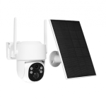 CAMÉRA EXTÉRIEURE WIFI - 4 MP - PTZ - AVEC PANNEAU SOLAIRE - TUYA