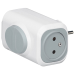 FICHE BIPLITE AVEC 2 PRISES DE COURANT LATÉRALES + BOUTON D'EXTRACTION