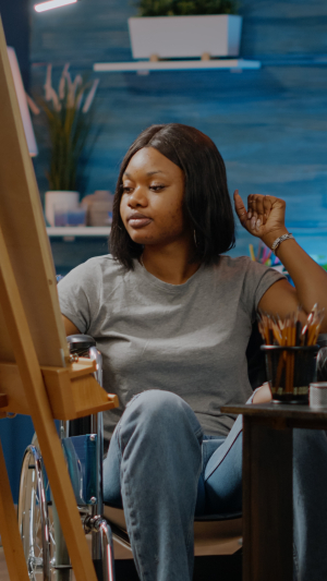african-american-woman-with-handicap-working-